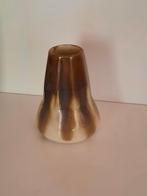 Art nouveau vaasje met stroomglazuur - vulkaanvaasje, Ophalen of Verzenden