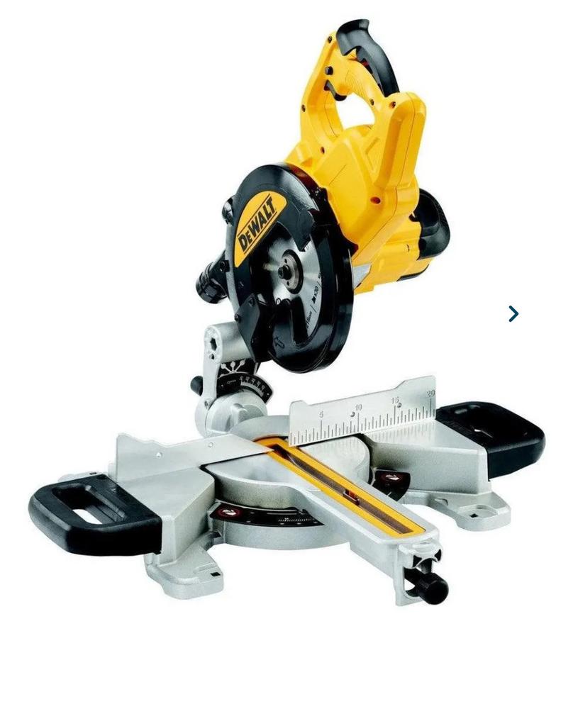 Te huur: DeWalt Afkortzaag – Zo goed als nieuw, Gebruikt, 70 mm of meer, Ophalen of Verzenden, Afkortzaag