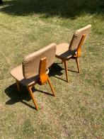 Retro stoelen Cees Braakman Pastoe, Huis en Inrichting, Ophalen, Gebruikt, Twee, Bruin
