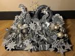 Kerstballen kerstboom zilver pump rozen glitter chique, Diversen, Kerst, Ophalen of Verzenden, Zo goed als nieuw