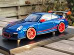 Porsche 997 GT3 RS 3.8 Blue Wired Red Autoart, Hobby en Vrije tijd, Modelauto's | 1:18, Ophalen of Verzenden, Zo goed als nieuw