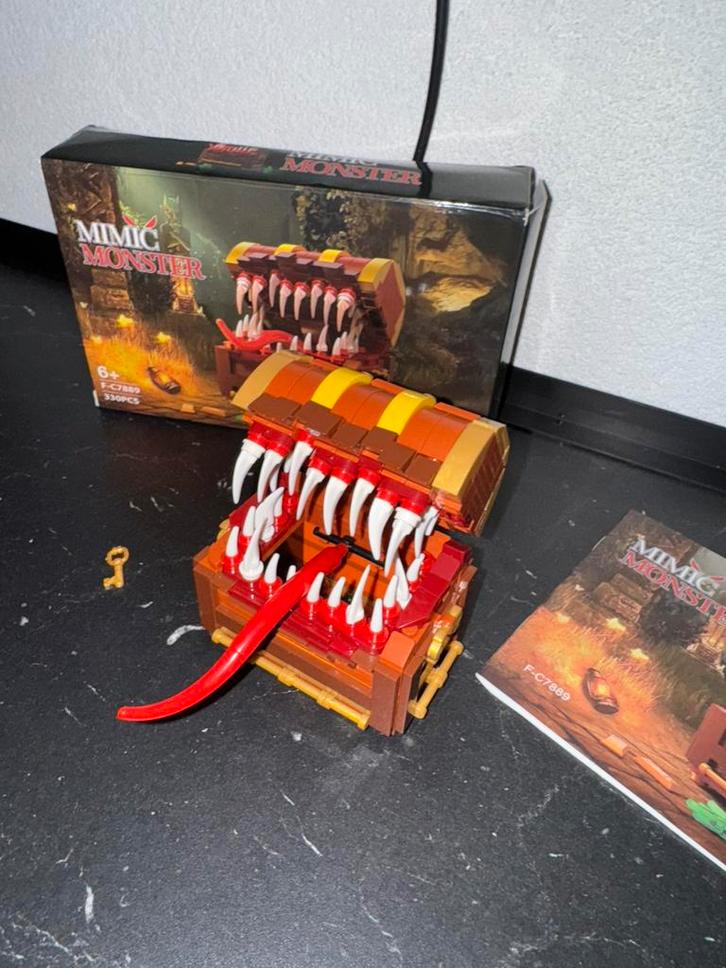bouwstenen Mimic Monster schatkist 6+ game of dragons spel, Kinderen en Baby's, Speelgoed | Bouwstenen, Nieuw, Overige merken