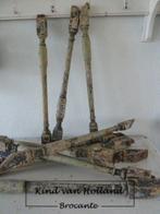 Oude houten trapspijl brocante, Antiek en Kunst, Ophalen of Verzenden