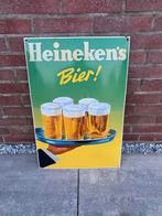 Emaille reclamebord heineken, Ophalen of Verzenden, Zo goed als nieuw, Reclamebord