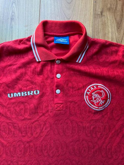 Voetbalpolo voetbalshirt Ajax Umbro, Kleding | Heren, Polo's, Zo goed als nieuw, Rood, Ophalen of Verzenden