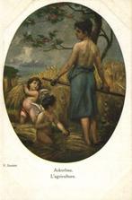 Naakte Vrouw Engeltjes, Ackerbau, Schilder František Doubek, Verzamelen, Ophalen of Verzenden, Voor 1920, Ongelopen, Overige thema's