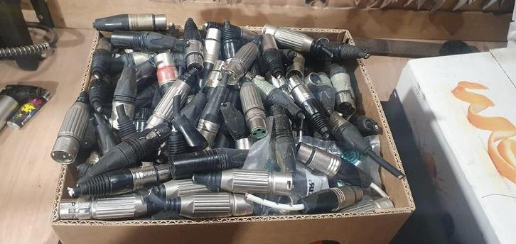 (Neutrik) XLR connectors tegen bodemprijs, Muziek en Instrumenten, Kabels en Stekkers, Gebruikt, Apparatuur, Ophalen of Verzenden