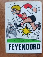Vintage sticker Feyenoord door Dik Bruynesteyn, 1970s, Ophalen of Verzenden, Zo goed als nieuw, Feyenoord