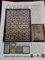 Borduurpatroon van een sampler, E. M. Thomas 1846, Hobby en Vrije tijd, Borduren en Borduurmachines, Ophalen of Verzenden, Zo goed als nieuw