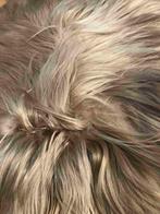 Bruine beige langharige schapenvacht 100/80, Huis en Inrichting, Woonaccessoires | Plaids en Woondekens, Gebruikt, Etten-Leur