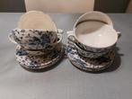 6x soep kop en schotel Royal Tudor Bouquet, Antiek en Kunst, Ophalen