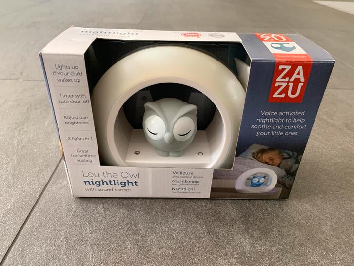 Zazu nachtlampje uil met geluidensensor, Kinderen en Baby's, Kinderkamer | Inrichting en Decoratie, Zo goed als nieuw, Lamp, Ophalen of Verzenden