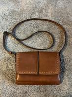 Bag2Bag Cognac Lederen Schoudertas - Zo Goed Als Nieuw, Sieraden, Tassen en Uiterlijk, Tassen | Schoudertassen, Ophalen of Verzenden