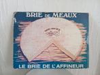 Kartonnen reclameplaat Brie de Meaux., Ophalen of Verzenden