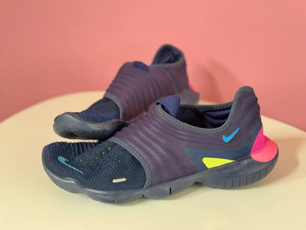 Nike RN 3 Flyknit Midnight Navy Men's - AQ5707-400 maat 45, Blauw, Nike, Ophalen of Verzenden, Sneakers of Gympen