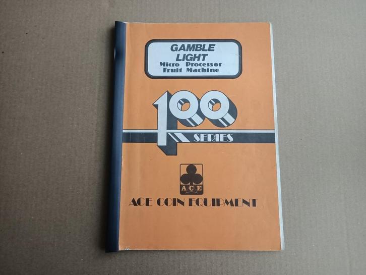 Service Manual: Gamble Light (Ace Coin) Fruit Machine, Verzamelen, Automaten | Gokkasten en Fruitautomaten, Gebruikt, Overige munten