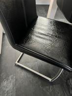 Stijlvolle zwarte eetkamerstoel, Gebruikt, Zwart, Eenpersoons, 70 cm of minder