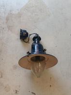 Plafondlamp / hanglamp - metalen & marineblauwe scheeps look, Huis en Inrichting, Lampen | Hanglampen, Ophalen of Verzenden, Zo goed als nieuw