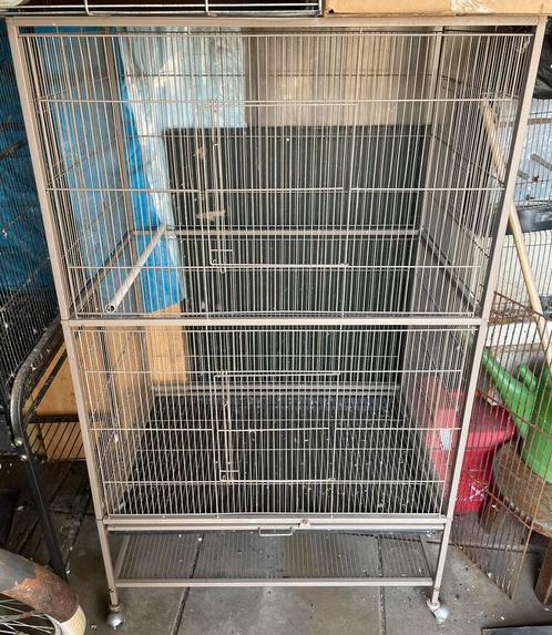 Mooi grote voliere te koop, Dieren en Toebehoren, Vogels | Hokken en Kooien, Gebruikt, Volière, Metaal, Ophalen