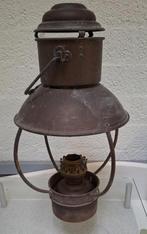 Antieke koperen scheepslamp, Ophalen of Verzenden, Gebruikt, Gebruiksvoorwerp
