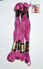 5x DMC mouline, roze 3607, Hobby en Vrije tijd, Borduren en Borduurmachines, Mulhouse, France, Ophalen of Verzenden, Borduurgaren of Zijde