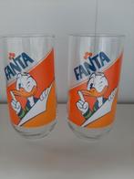 2 Donald Duck limonade glazen., Ophalen of Verzenden, Zo goed als nieuw, Frisdrankglas