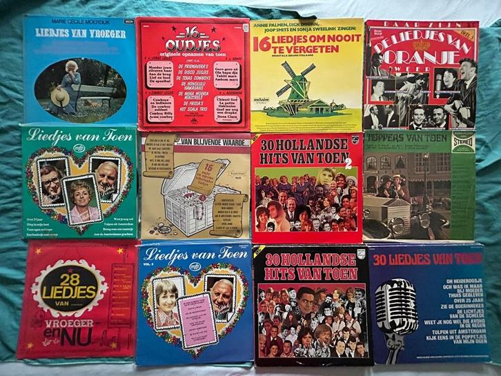 21 LP's Liedjes van vroeger/toen (ook per stuk te koop), Cd's en Dvd's, Vinyl | Nederlandstalig, Gebruikt, Levenslied of Smartlap