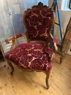 Zeer mooie brocante antieke zetel fauteuil stoel, Ophalen of Verzenden