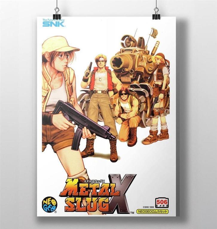 METAL SLUG X SNK NEO GEO Poster, Verzamelen, Posters, Nieuw, Film en Tv, A1 t/m A3, Ophalen of Verzenden