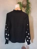 Leuke blouse met madeliefjes, Kleding | Dames, Ophalen of Verzenden, Zo goed als nieuw, Zwart