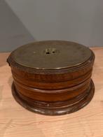 Antieke beddenkruik met houten omhulsel, Antiek en Kunst, Ophalen