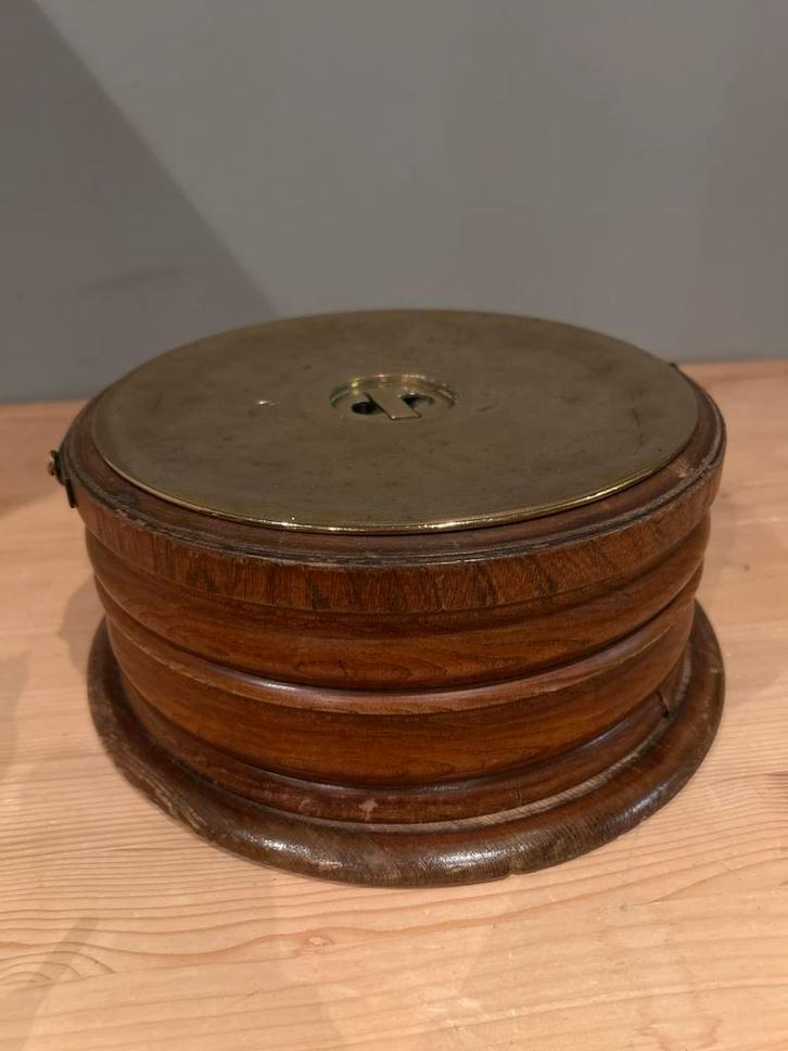 Antieke beddenkruik met houten omhulsel, Antiek en Kunst, Antiek | Woonaccessoires, Ophalen