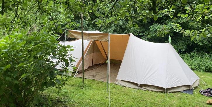 tent Erdmann Schmidt Wesp 2 met schaapskooi, Caravans en Kamperen, Tenten, tot en met 4, Gebruikt, Ophalen