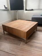 Eetkamertafel en salontafel - RVS/eiken - Lofty, 200 cm of meer, 50 tot 100 cm, Gebruikt, Rechthoekig