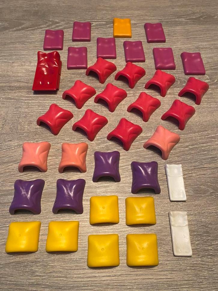 Rosa bed matrassen en dekens., Kinderen en Baby's, Speelgoed | Playmobil, Gebruikt, Los playmobil, Ophalen of Verzenden
