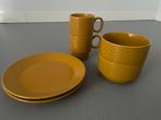 Sagaform Coffee&More Servies Okergeel - 6 Delig, Huis en Inrichting, Ophalen, Keramiek, Zo goed als nieuw, Effen