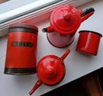 Rood emaile voor in de keuken, Antiek en Kunst, Antiek | Emaille, Ophalen