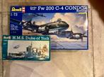 Revell bouwdozen 04678 en 05811 Condor + HMS Duke of York, Hobby en Vrije tijd, Modelbouw | Boten en Schepen, Ophalen of Verzenden