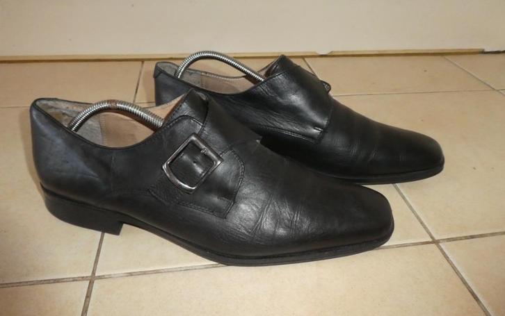 Grosvenor gespschoenen maat 46 zwart leer monk strap shoes, Kleding | Heren, Schoenen, Gedragen, Gespschoenen, Zwart, Verzenden