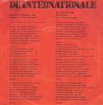 De Internationale - Stem Des Volks -socialisme strijdlied, Ophalen, Gebruikt, 12 inch, Levenslied of Smartlap