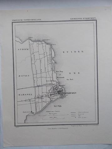11 / Enkhuizen Kooizand Litho uit 1866 van J. Kuyper beschikbaar voor biedingen