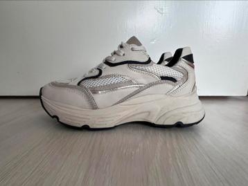 Leren sneakers Haboob Tiki, beige, maat 37 beschikbaar voor biedingen