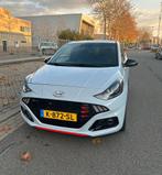 Hyundai i10 N-Line 100pk 2021|Fabrieksgarantie|stoelverwarmi, Auto's, Voorwielaandrijving, Blauw, Origineel Nederlands, Handgeschakeld