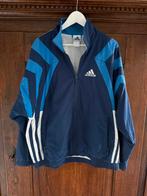 Adidas retro sport jasje trainingspak blauw wit maat L, Maat 52/54 (L), Blauw, Ophalen of Verzenden, Zo goed als nieuw