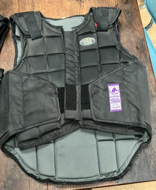 Bodyprotector USG Flexi Adult Zwart, Dieren en Toebehoren, Paarden en Pony's | Beschermers, Gebruikt, Rijden, Springen, Ophalen