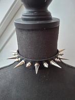 Stoere choker met studs, Ophalen of Verzenden, Zo goed als nieuw