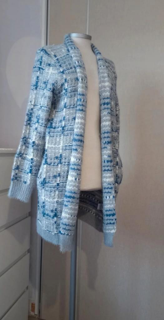 Paj Concept tricot vest mt. M/L, Kleding | Dames, Truien en Vesten, Zo goed als nieuw, Maat 38/40 (M), Blauw, Verzenden