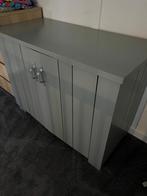 Mooie grijze commode met deurtjes, Ophalen, Overige materialen, Gebruikt, 50 tot 100 cm