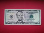 Bankbiljet Amerika 5 Dollar Abraham Lincoln 2013., Postzegels en Munten, Verzenden, Noord-Amerika, Los biljet