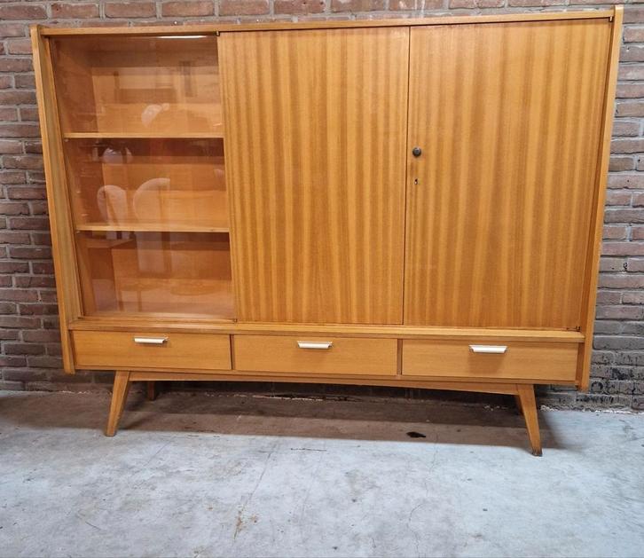 Bartels vintage kast highboard tv kast dressoir wandkast, Huis en Inrichting, Kasten | Wandmeubels, Gebruikt, 100 tot 150 cm, 150 tot 200 cm